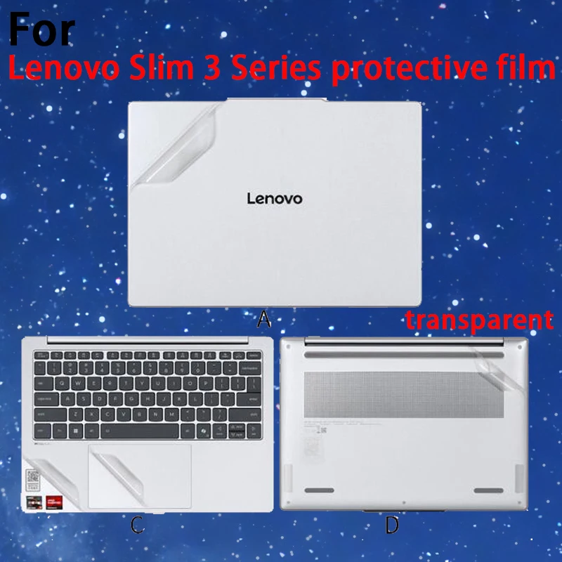 

Для Lenovo IdeaPad Slim 3 14ARP10/15ARP10, защитная пленка, наклейка для ноутбука, 14/16IRH10/15IRU10, чехол для корпуса ноутбука 15IRU9