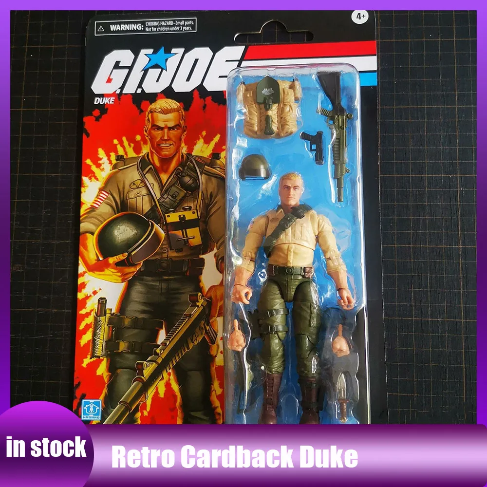 G.I. Joe Classified Series Retro Cardback 6-Inch (15cm) Anime Action Figure Collectible Toys Includes 10 Accessories Toy