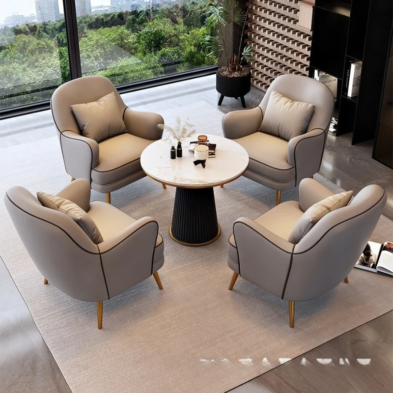 Nordic single sofa sofa chair household balcony table and chair combination technology cloth
