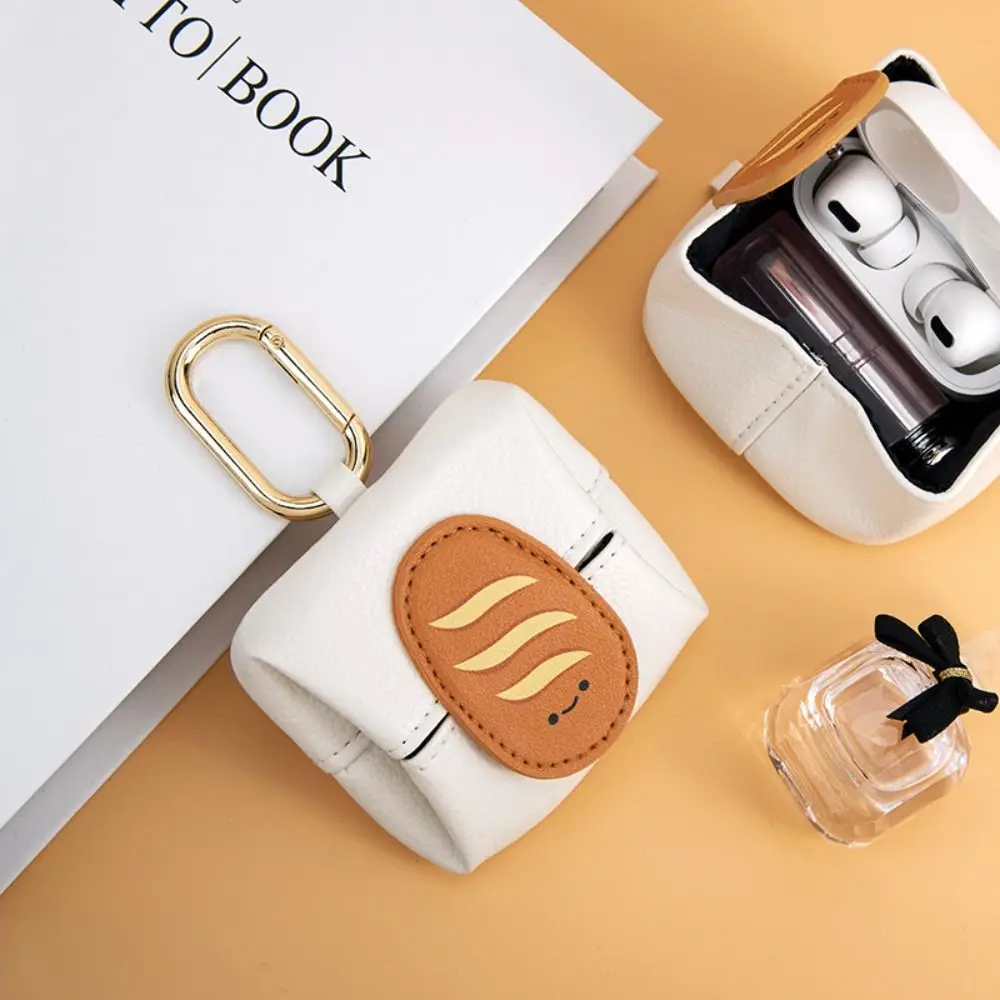 Portable Cute Leather Earphone Bag Multipurpose Korean Style Mini Lipstick Bag Keychain Wallet Fruit Coin Purse Girls