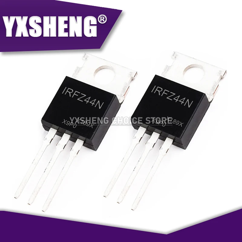 Transistor MOSFET IRFZ44N, 10 piezas, IRFZ44 TO-220, transistores de efecto de campo, potencia MOSFET IRFZ44NPBF