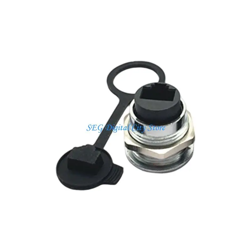 

U75B Highly speed Ethernet RJ45 Female Panel Connector Zinc Alloy Housing Waterproof