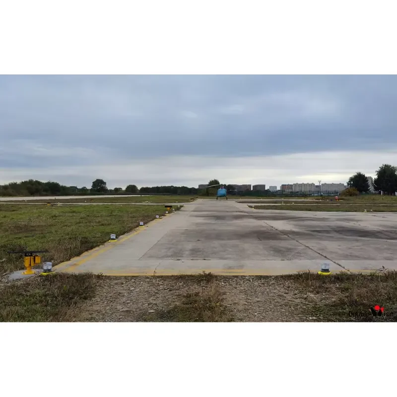 Solar LED Heliport Light Wireless Helipad Perimeter Lighting System Outdoor Aviation Ground Marker Lamp for Airport Runway