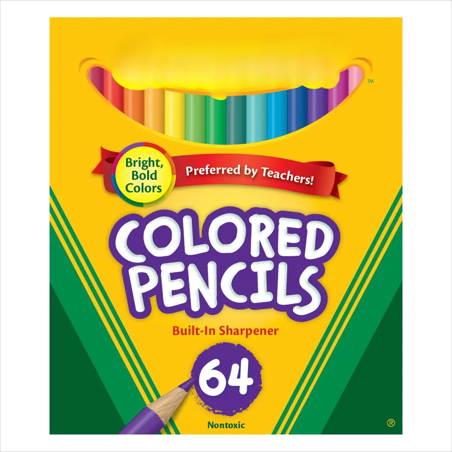 

Colored Pencil Set, 64-Colors
