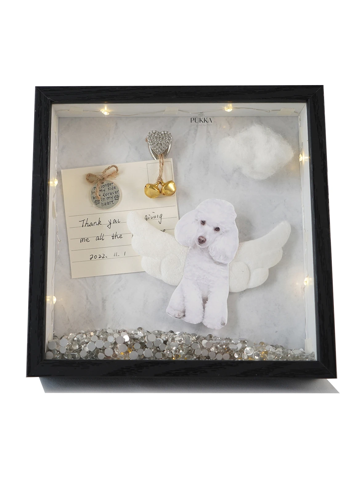 

Custom Pets Lost Memory Picture Frame Package 8 Inches Black Sympathy Dogs Cats Souvenir Keepsake Gifts for Room Decoration