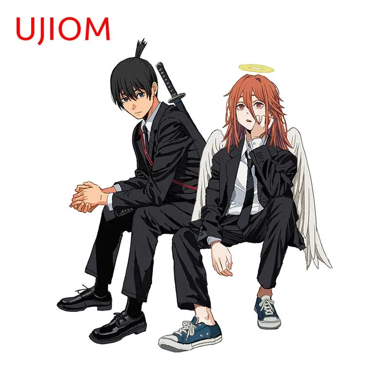 UJIOM 13cm X 11.5cm Aki Angel Cool Anime Character Attractive Wall Stickers Vestibule Decal Fascinating Kitchen Cupboard Decor