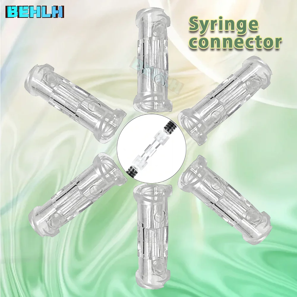 

Medical Sterile Transparent Syringe Connector Adapter Double Helix Joint Leak Proof Female to Female Coupler Drug Guide Device