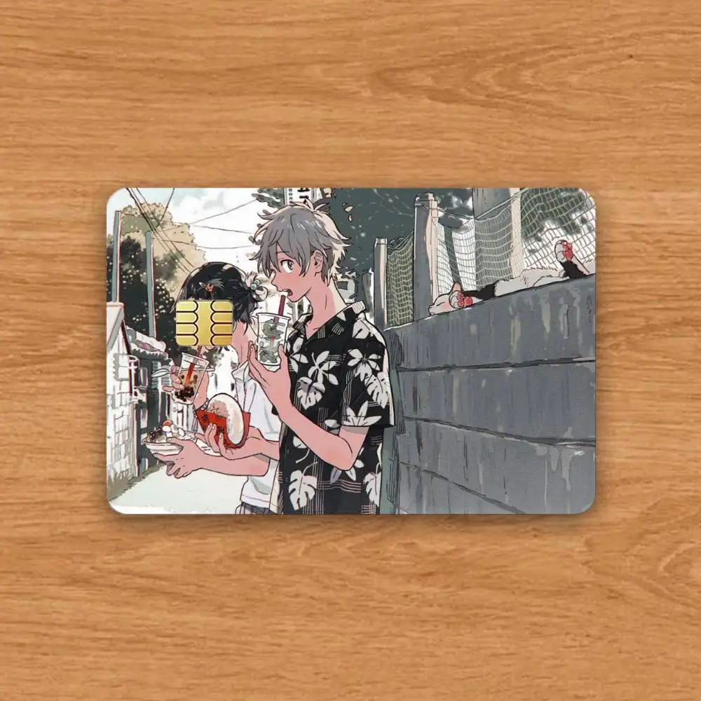 Film The Stranger By The Shore Bank Credit Cards Bus Pass Stickers Cool Decoration Waterproof 4PCS Card