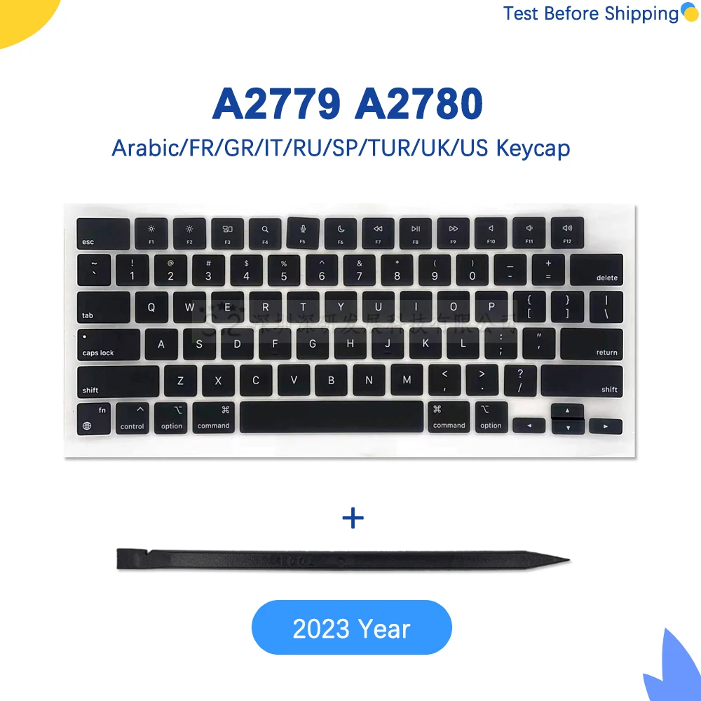 New 2023 Laptop A2779 A2780 Key Keycaps Keys Cap Keyboards Scissor Repair for Apple Macbook Pro Retina M2 Pro 14.2