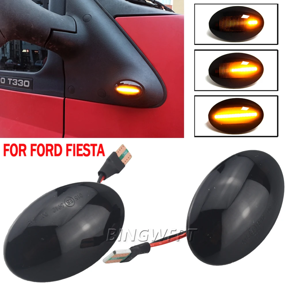 Smoke Side Marker Lights Turn Signal Lights LED Indicator For Ford Fiesta IV MK4 (Typ: JA,JB) Mod.Bj 11/1995-11/2001