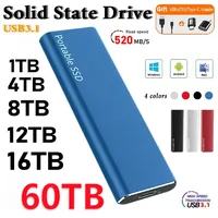 Portable SSD 1TB 2TB External Hard Drive Type-C/USB 3.0 Interface High-Speed Hard Disk Storage Device for Laptop/Desktop/Mac/PC