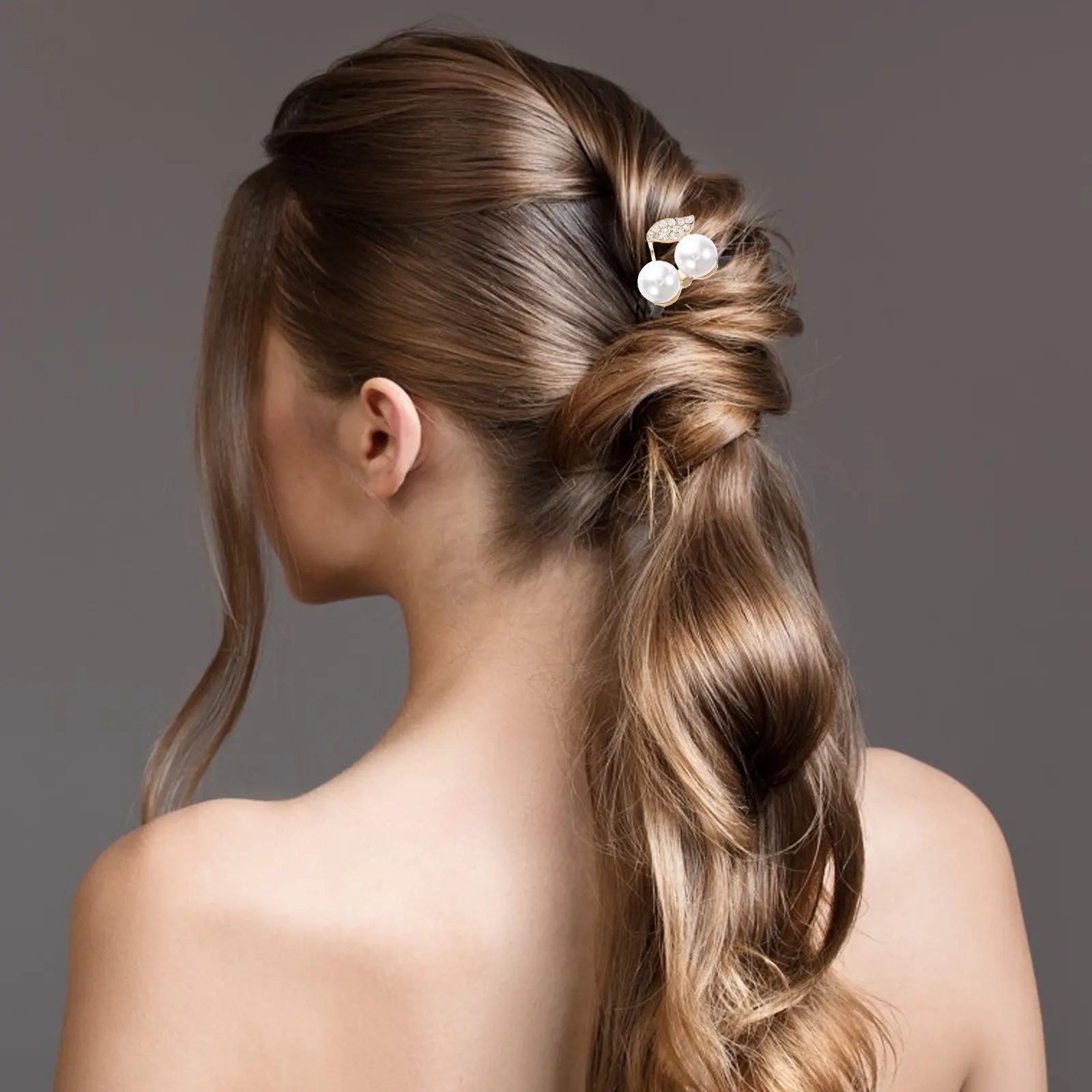 

Набор из 6 милых резинок для волос с вишнями и стразами для женщин и девочек, эластичные держатели для хвоста, блестящие аксессуары для укладки волос в виде фруктов, резинки для волос