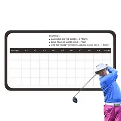 Golf Whiteboard Double Sided Whiteboard Dry Erase Score Card Reusable Data Record Board Whiteboard Dry Erase Score Card