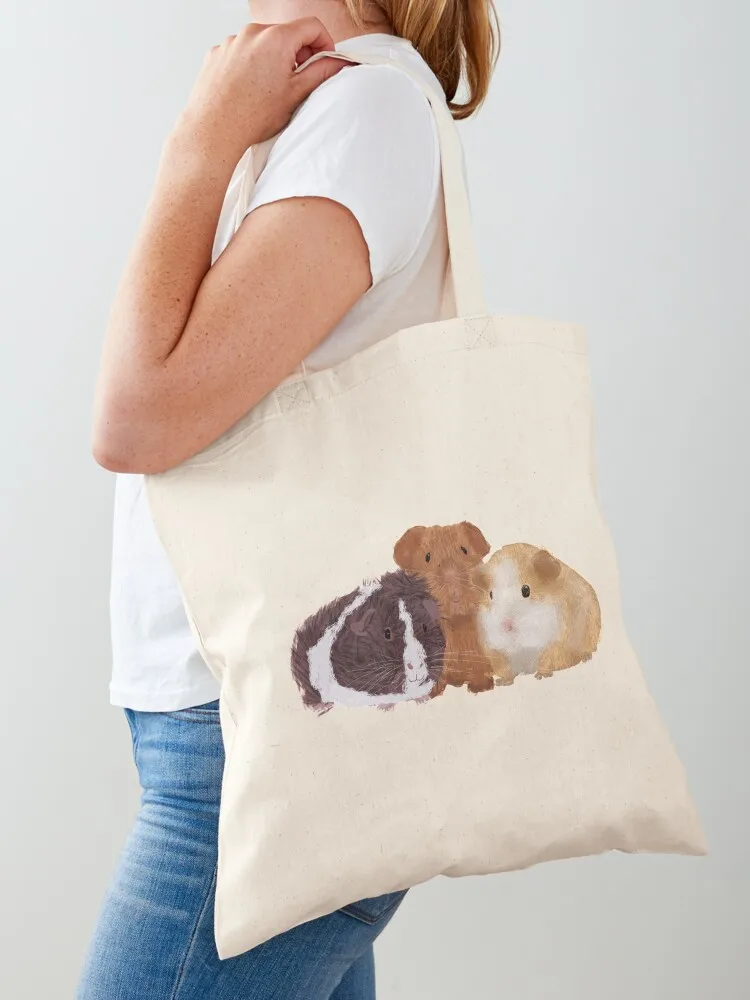 

Guinea Pigs Tote Bag cute pouch bag bag luxury women Fabric Shopper