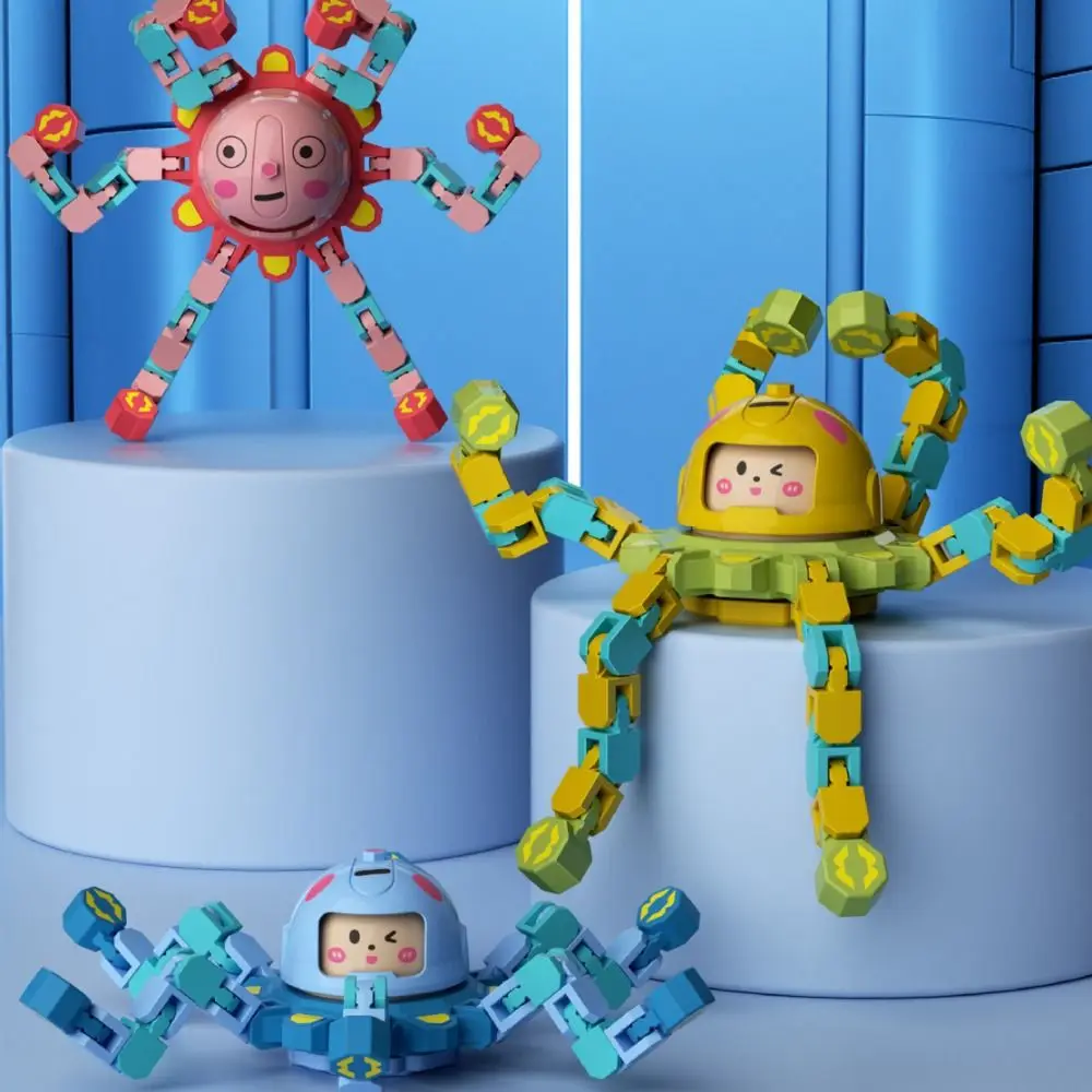 

Пластиковый механический светящийся гироскоп, меняющий лицо, без сопротивления, кончик пальца, универсальная цепочка, ручное вращение