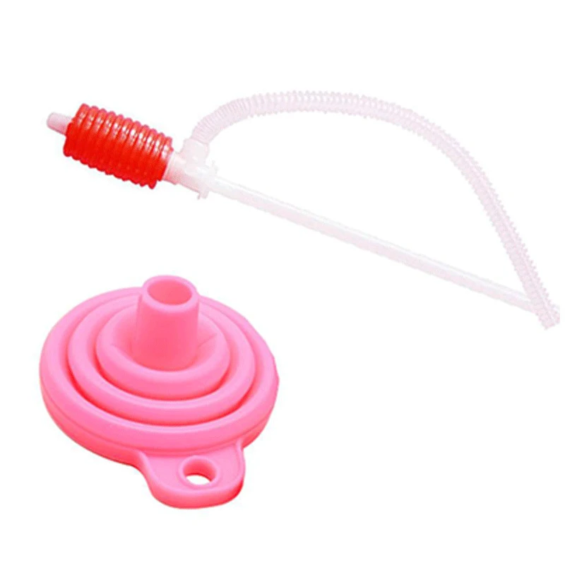 

1-3 sets of foldable funnel silicone foldable portable funnel for fuel funnel beer oil kitchen accessories tools