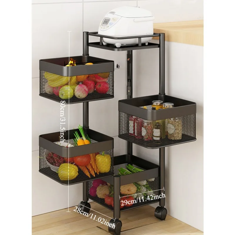 New rotating storage rack multi-function. Household detachable storage basket