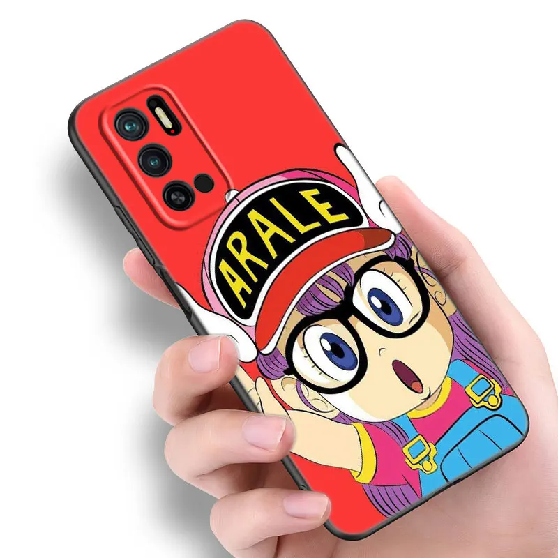 Dr Slump Arale Anime custodia in Silicone nero per Xiaomi Redmi Note 10 11 11S 12 13 4G 8 9 11T Pro 5G Plus 8T 9S 10S 12S