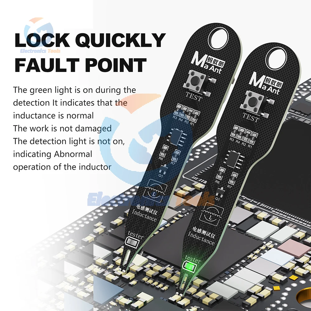 Inductance Tester M093 M093B Electromagnetic Induction Meter Portable Motherboard Coil Detector Tool Quick Fault Detection