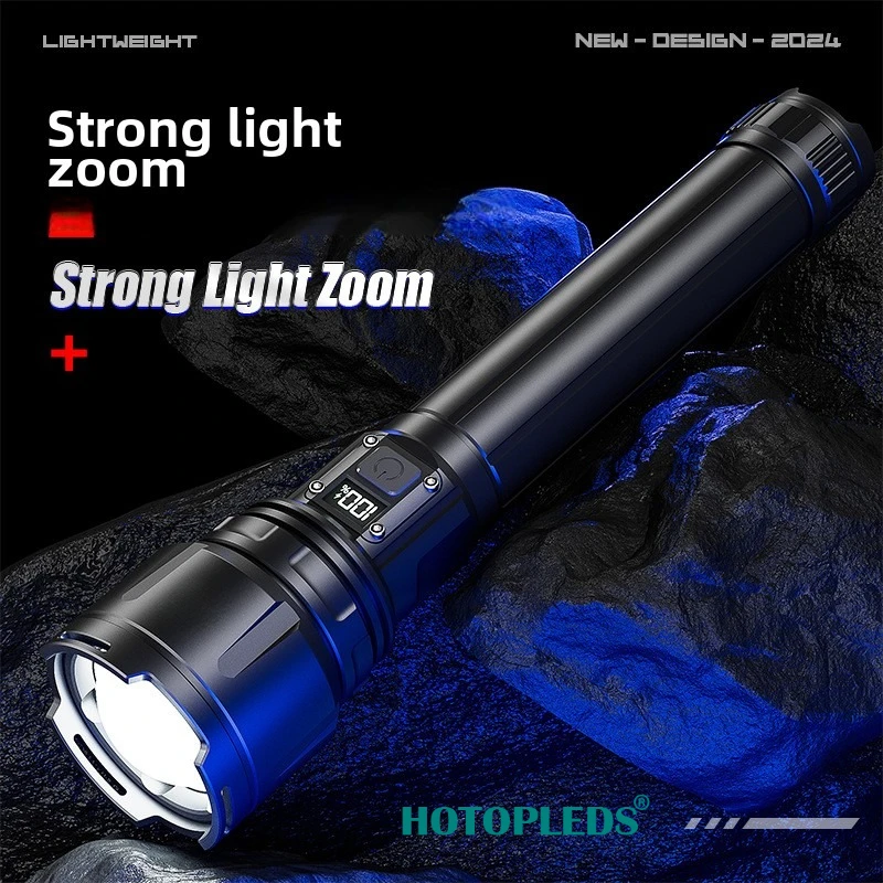 

Outdoor Adventure Long Range Flashlight Charging Multifunctional Emergency Patrol Hiking Waterproof Strong Light Flashlight