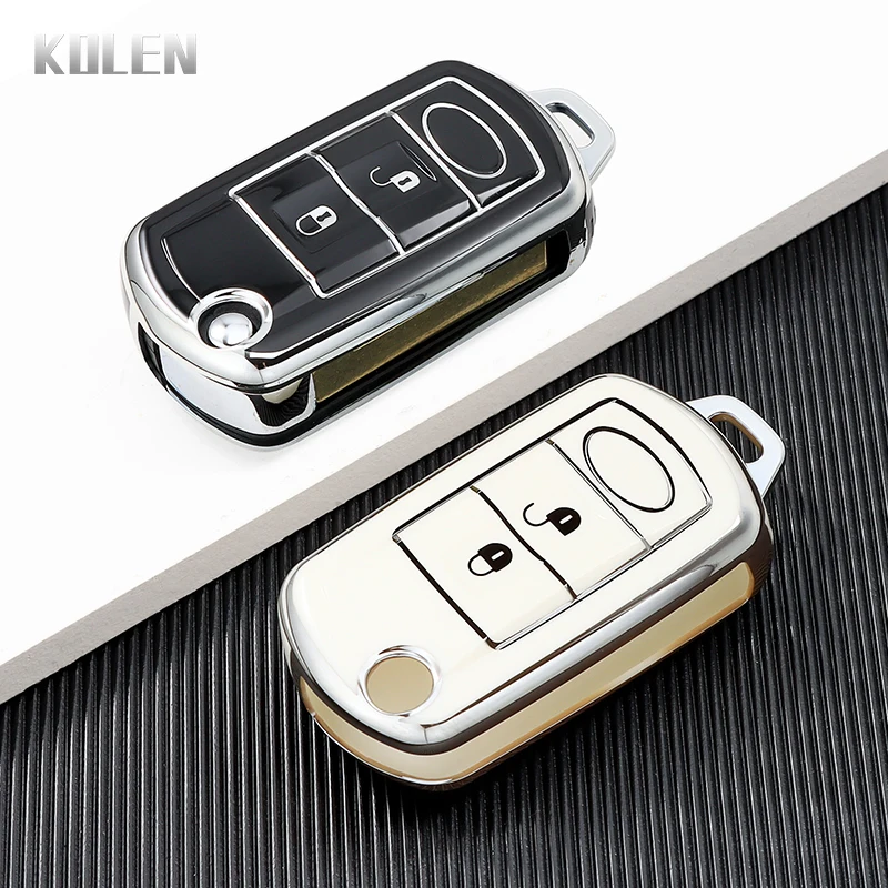 New TPU Car Flip Key Case Cover Shell For Land Rover Range Rover Sport LR3 Discovery 3 3 Buttons Portected Fob Bag Accessories