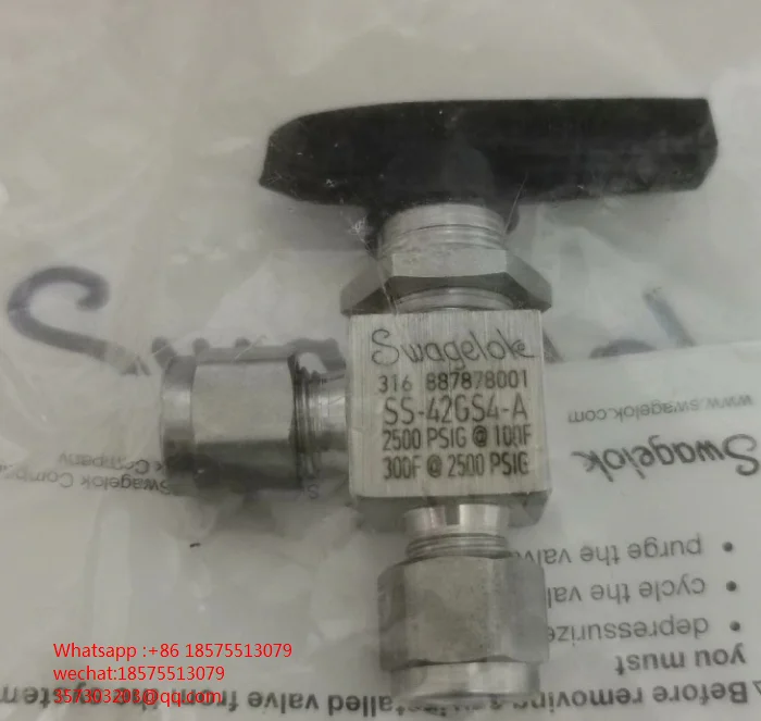 

For Swagelok SS-41GS2-A SS-42GS4-A Stainless Steel 1 Piece 40 Angle Ball Valve, 0.15Cv, 1/8In Stuck Casing Joint 1 Piece