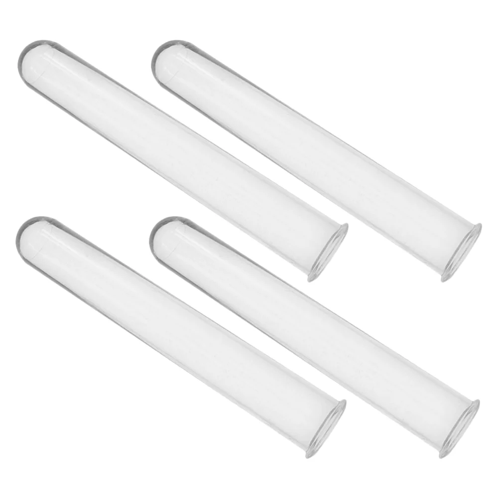 

4 Pcs Hydroponic Vase Vases Test Tubes for Flowers Arrangement Transparent Floral Decoration