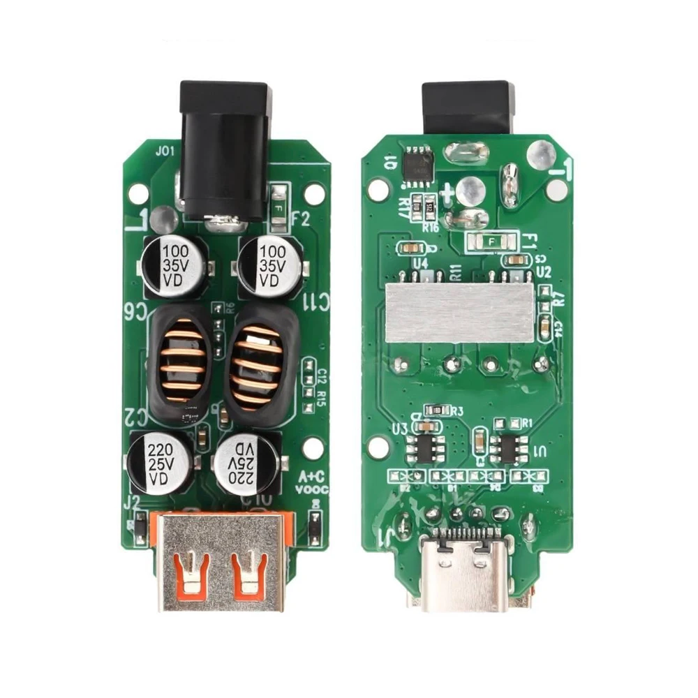 9-30V Car Step-down Charging Module Dual Port Independent Fast Charging Multi-Protocol Support Wide Voltage for Vehicle Truck RV