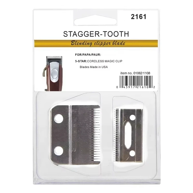 Professional 2-Hole Replacement Clipper Blade set Fit For Wahl 5 Star Series Cordless Magic Clip 8148 Hair Clippers