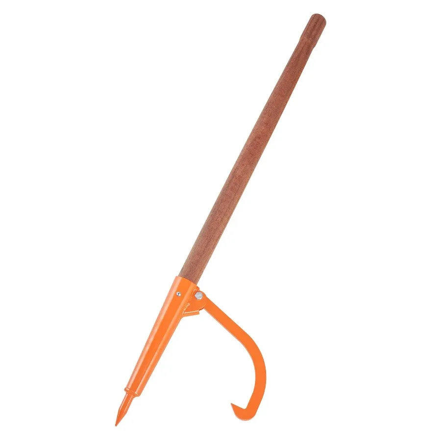 

Log Peavey 46,5 дюймов Подъемник для журналов с деревянной ручкой Макс. 18 дюймов, открывающийся бревенчатый ролик