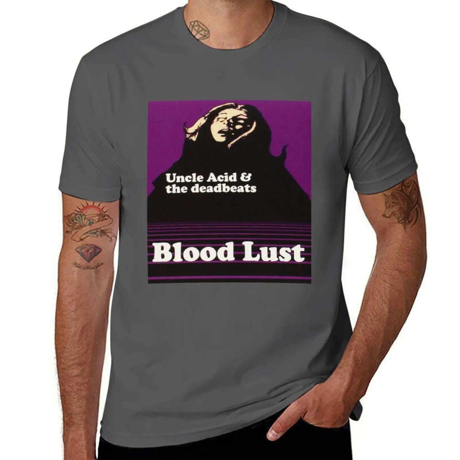 

Uncle Acid and the deadbeats - Blood lust T-Shirt t shirt for man 100 percent cotton t shirts for man graphic tees T-Shirt