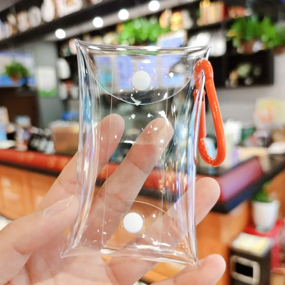 Cute PVC Storage Bag Transparent Mini Small Transparent Coin Purse Resistant To Dirt Wallet Pouch
