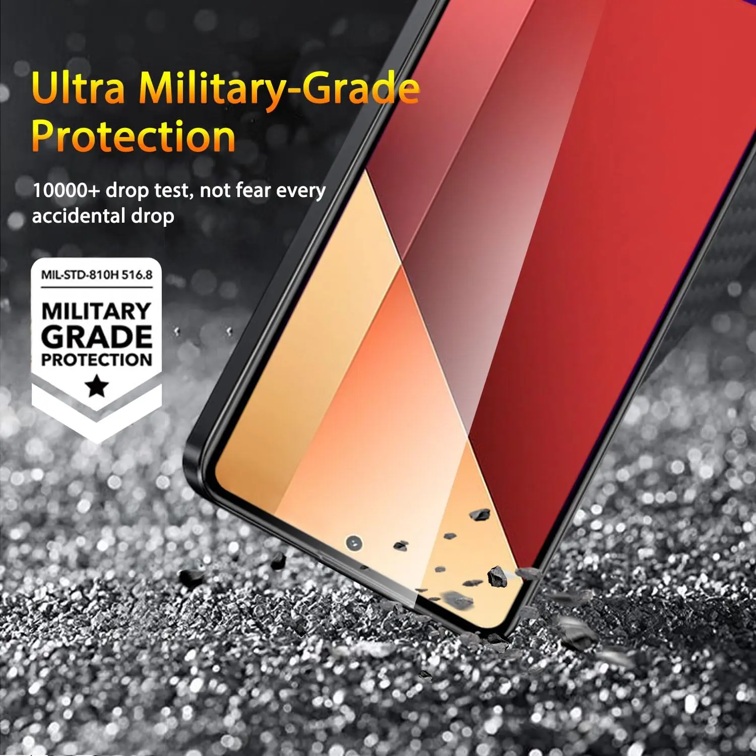 2/4Pcs HD Screen Protectors For Xiaomi Redmi Note 13 5G Note 13 Pro 4G Tempered Glass Film