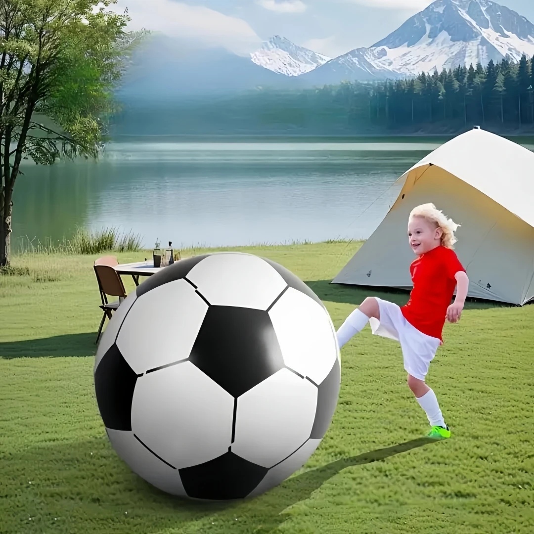 Outdoor Inflatable Giant Soccer Ball - Parent-Child Interactive Toy for Kids, Suitable for Lawn, Beach, Grass, Kindergarten