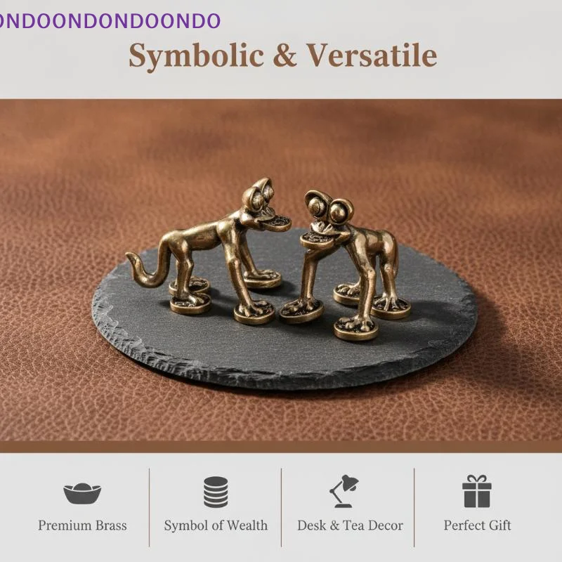 Handmade Brass Lucky Coins Frog Statue Rustic Animal Figurine Durable Desktop Ornament for Cafe Shop Decor