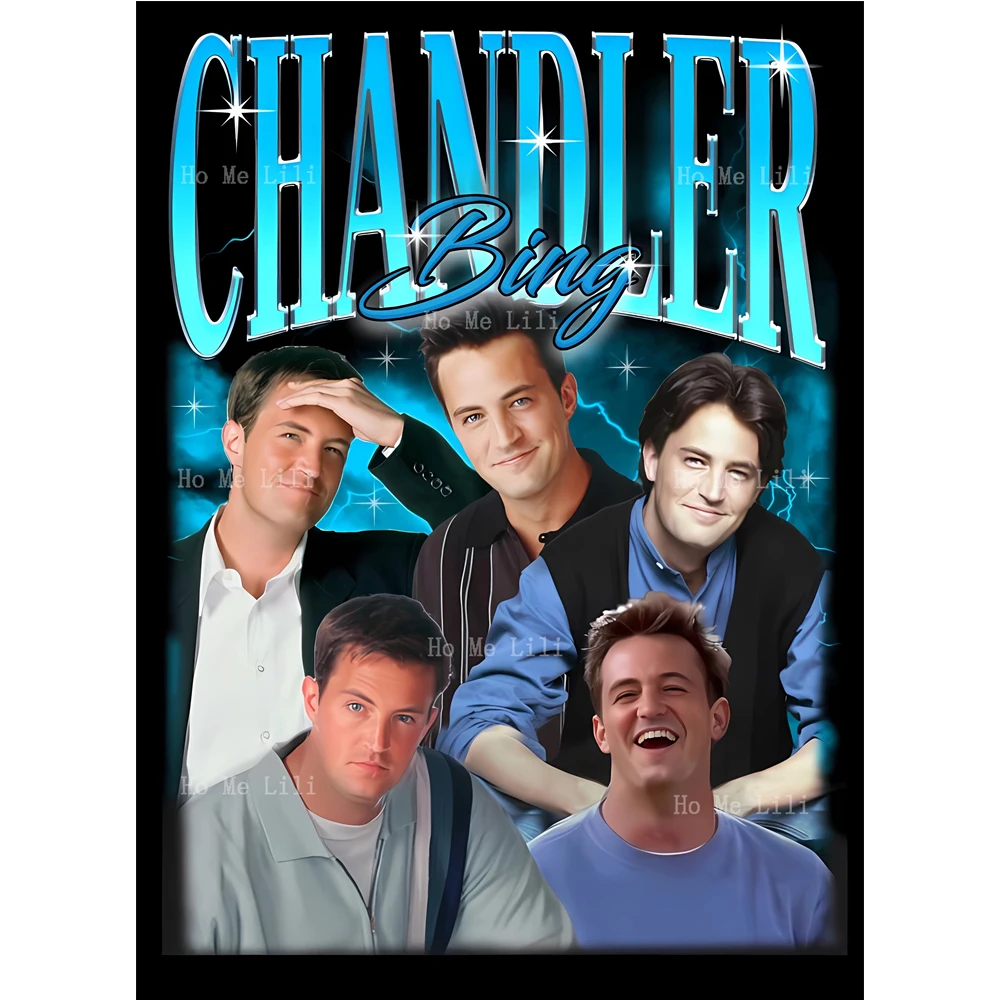 Retro Chandler Bing Vintage Chandler Matthew Perry Poster Canvas Wall Art Print Artwork For Livingroom Bedroom Decor