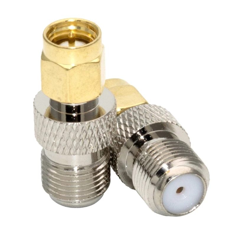 Adaptateur Coaxial RF SMA mâle à F femelle, pour professionnels amateurs, connecteurs en laiton à connectivité, 10