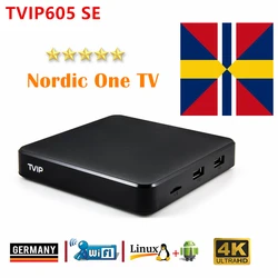 Aamzing Arrival tvip605 SE Nordic One Smart tv box Android & Linux OS 5G Dual WiFi 4K Scandinavian Sweden Set Top Box tvip box