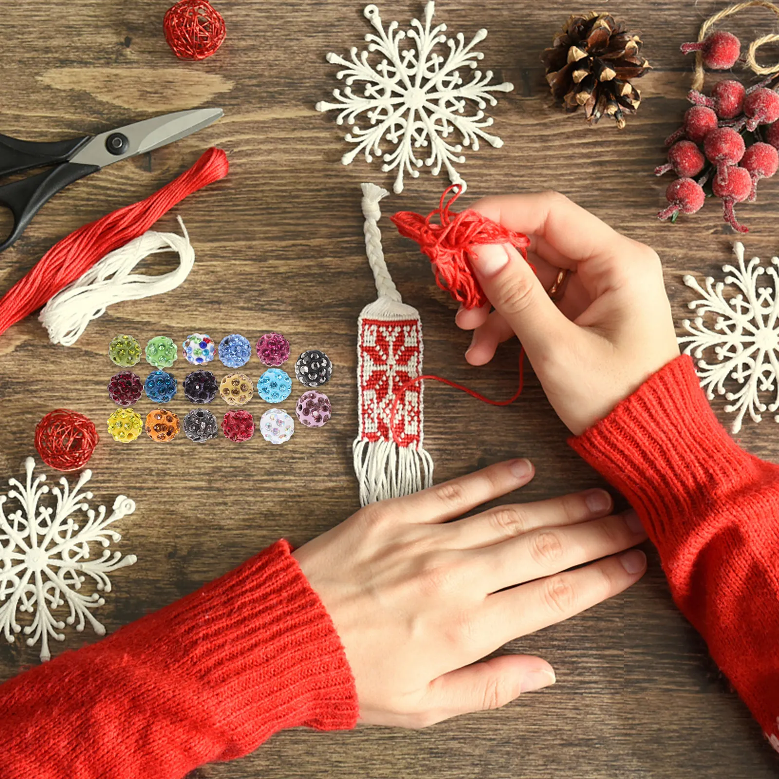 

50 шт. круглых бусин-шариков со стразами для изготовления ювелирных изделий своими руками, браслетов, ожерелий, аксессуаров для рукоделия