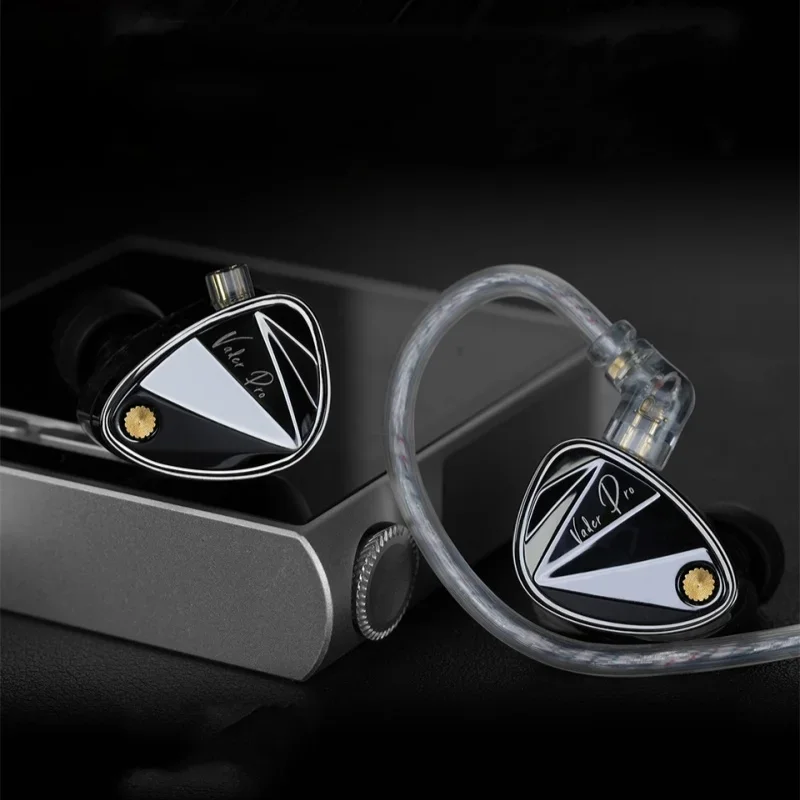 سماعات أذن KZ Vader PRO Hifi Bass ذات 6 محركات ديناميكية IEM، سماعات موسيقى مدببة كابل 2PIN