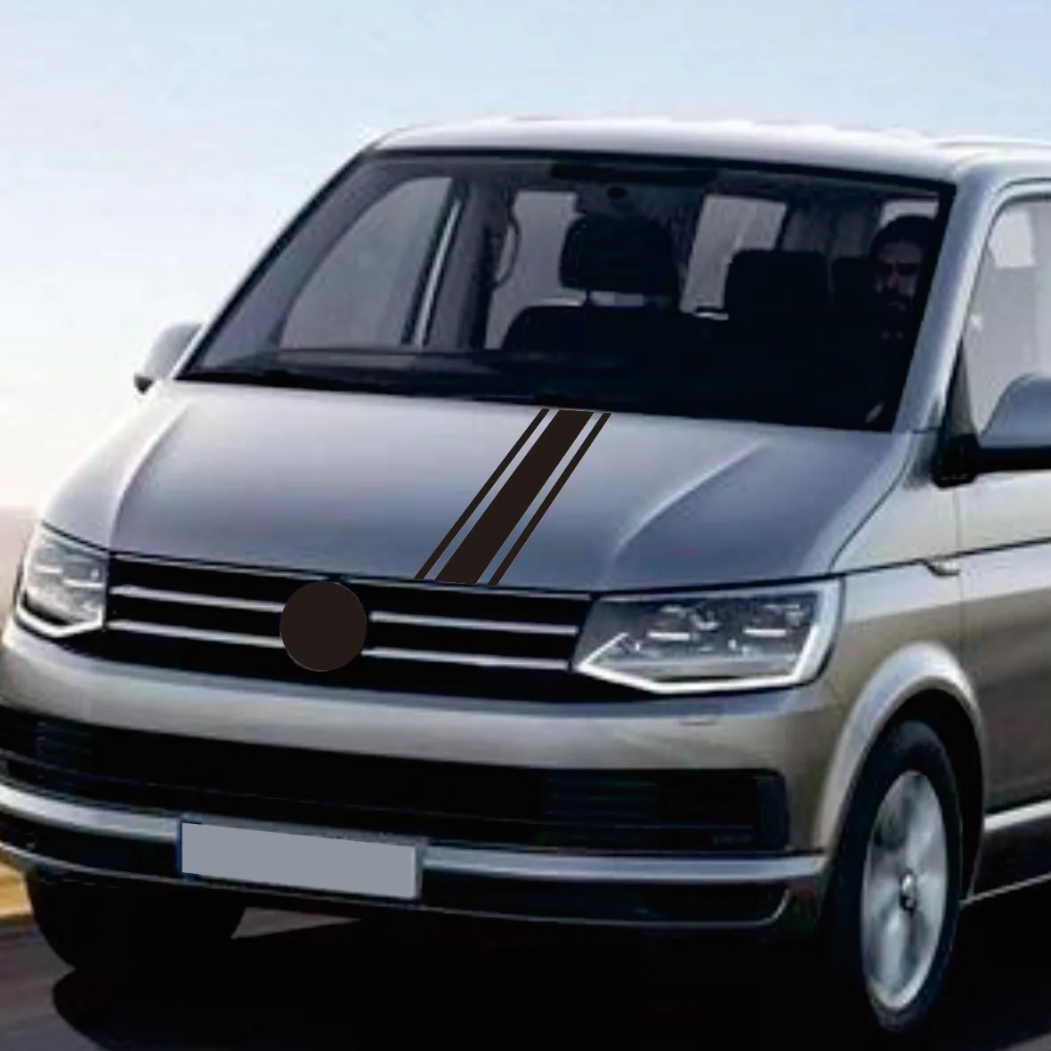 For Volkswagen VW Transporter T6 T5 Caravelle Multivan Car Hood Stickers Camper Van Bonnet Styling Vinyl Decals Auto Accessories