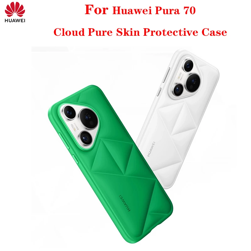 Funda protectora de cuero puro para Huawei Pura 70 Cloud, Original, adaptada para Huawei Pura 70 Pro