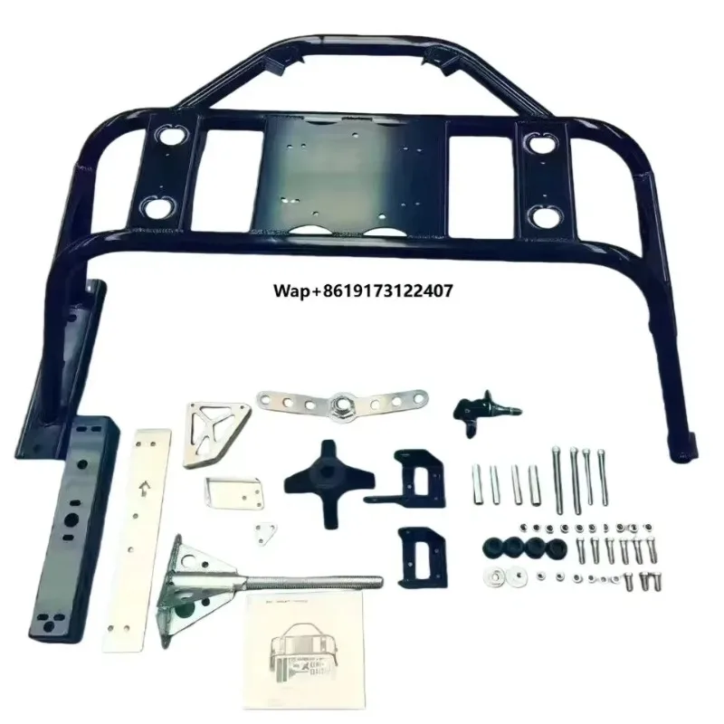 

JK Carrier Spare Tire Rack Kit Install Licence Plate , Water Tank,bicycle,camping Essential for JK Wrangler 2007-2017