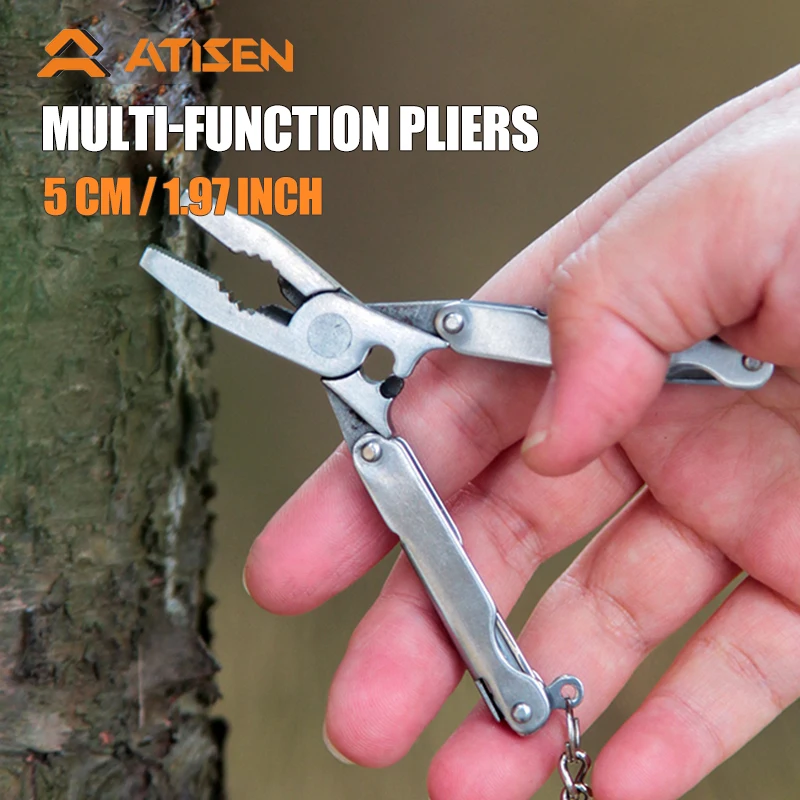 Multitool with Safety Locking,Professional Stainless Steel Multi Tool Pliers Pocket Tool,Replaceable Wire Cutters and Spring Act