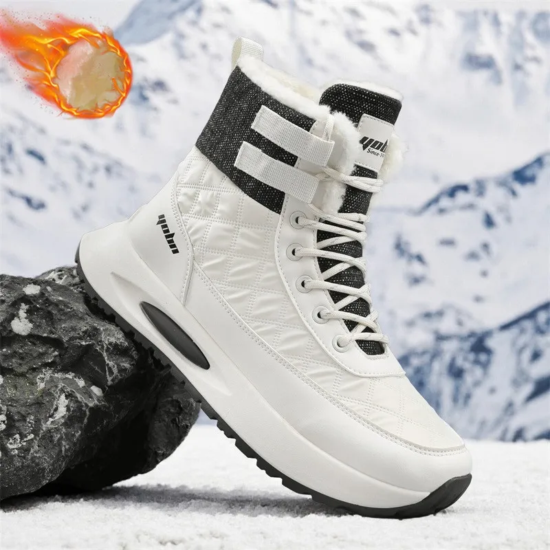 

Winter Plush Snow Boots Man Cotton Shoes Comfort Warm Platform Boots for Men Outdoor Non-slip Casual Boots Man botas de nieve