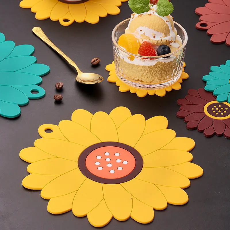 Household Multi Specification Non-slip Coasters Effective Thermal Insulation Waterproof Dining Table Mats Eco-friendly PVC Pads