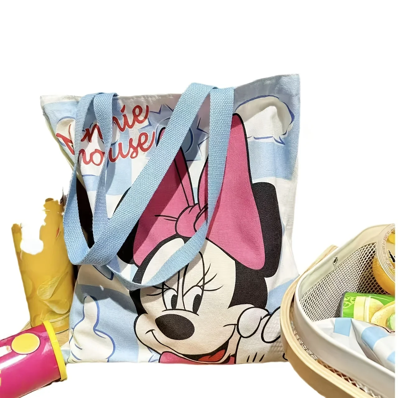 1pc Disney Mickey Minnie large-capacity storage bag, an ideal item for neat organization, suitable for home and kitchen storage view 4