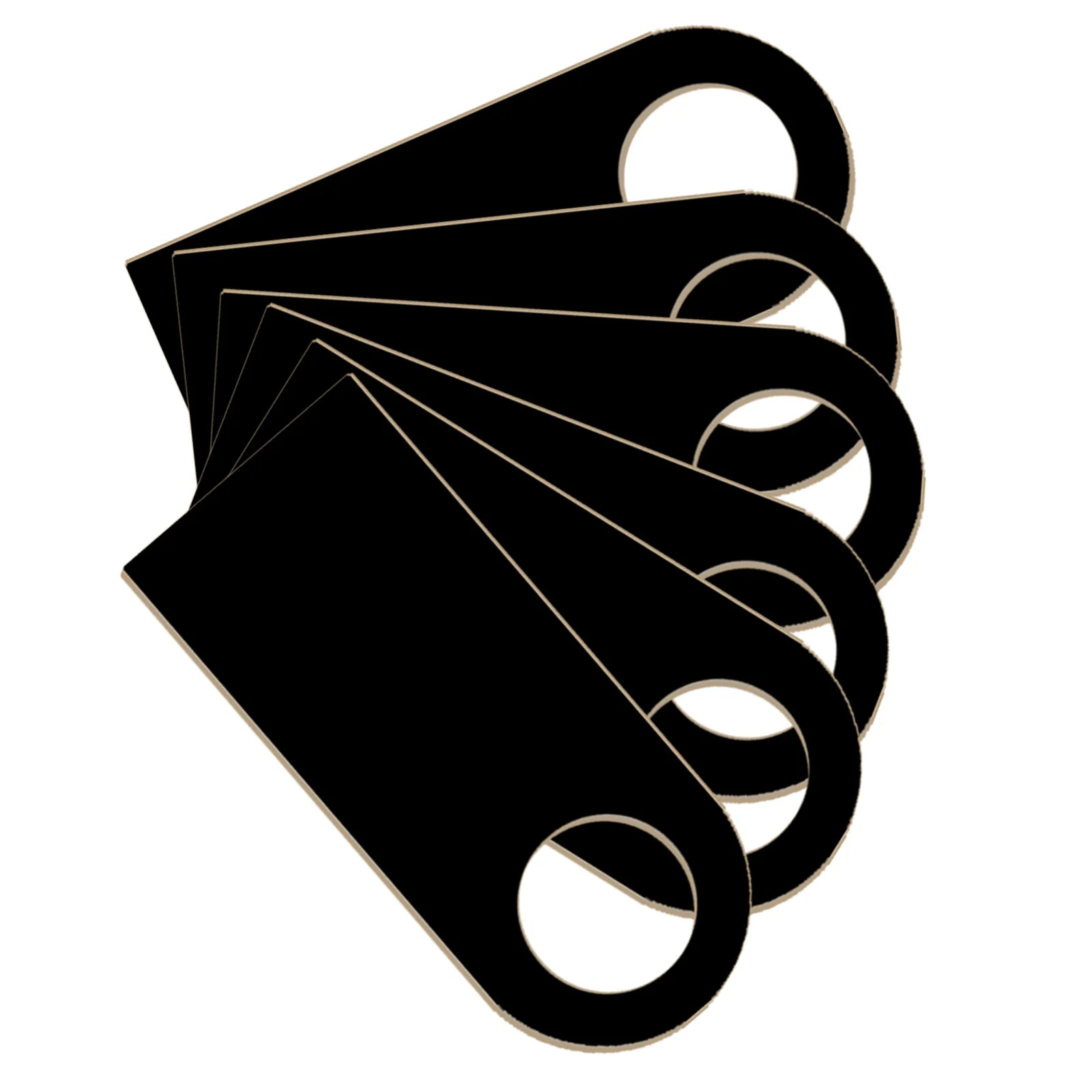 6 قطعة مقبض الباب الخشبي الصغير شماعات العلامات على الوجهين السبورة رسالة مجلس علامة معلقة ديكور للديكور المنزل #2