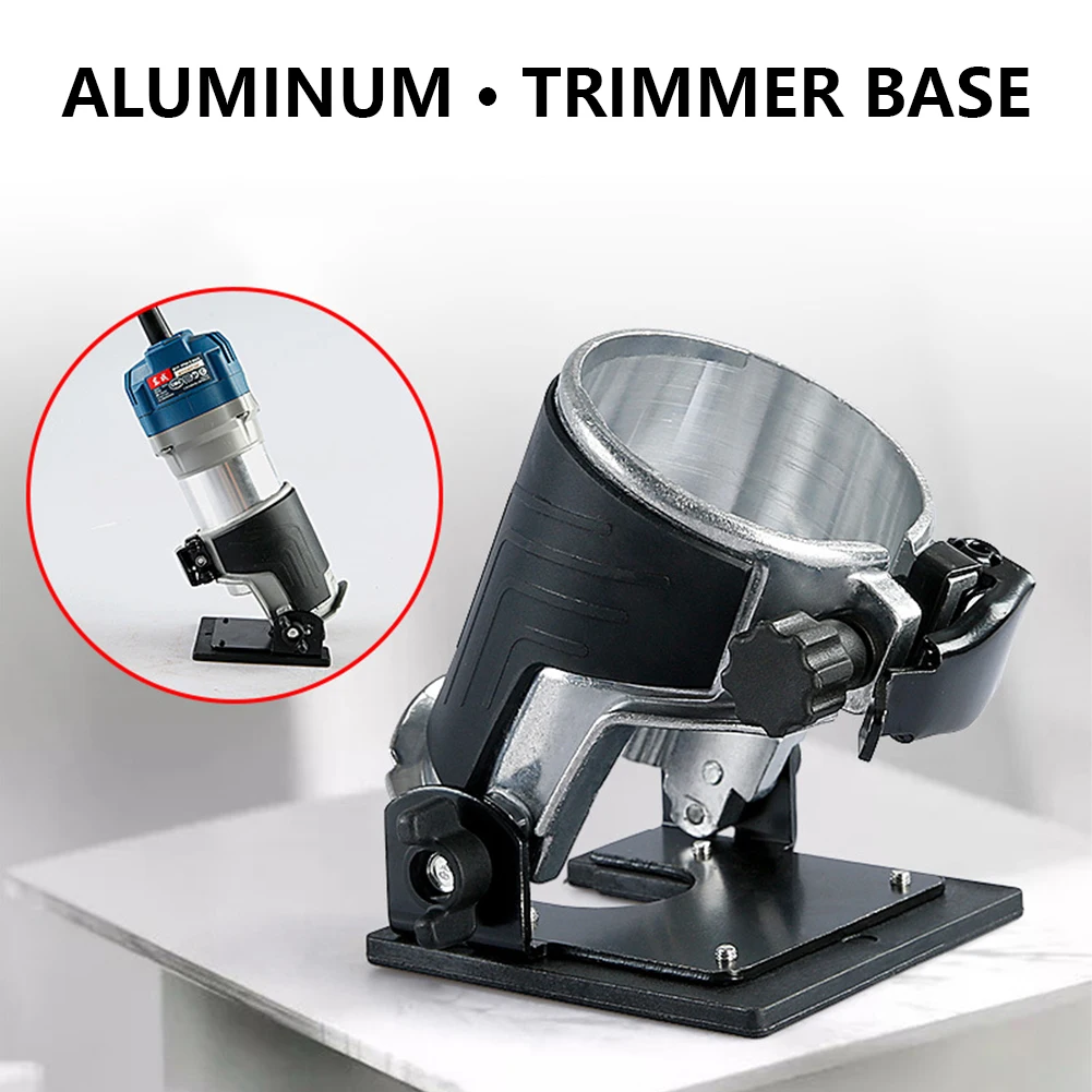 Electric Wood Trimmer Base Aluminum Alloy Edge Cutter Trimming Machine Base Straight Rail for Wood Processing Cabinet Processing