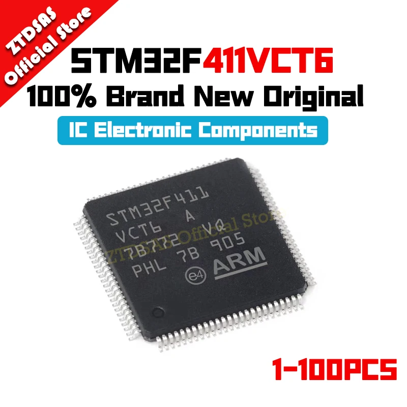 1-100Pcs STM32F411VCT6 STM32F411VC STM32F411 STM32F STM32 STM IC MCU LQFP-100 Chipset